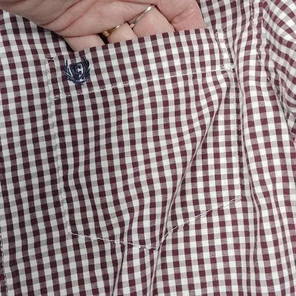 Chaps slim fit men's long sleeved button down shirt size medium - Picture 4 of 12